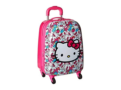 Detachable Travel Bag Shoulder Straps in Beige with Cushioned PadsHeys America Unisex Hello Kitty Tween Spinner Luggage Pink One Size