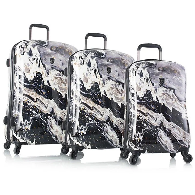 Expandable Travel Toiletry Bags in Clear Plastic for Easy Airport ScreeningHeys Nero 3 Piece Spinner Set Expandable Travel Toiletry Bags in Clear Plastic for Easy Airport ScreeningHeys Nero 3 Piece Spinner Set