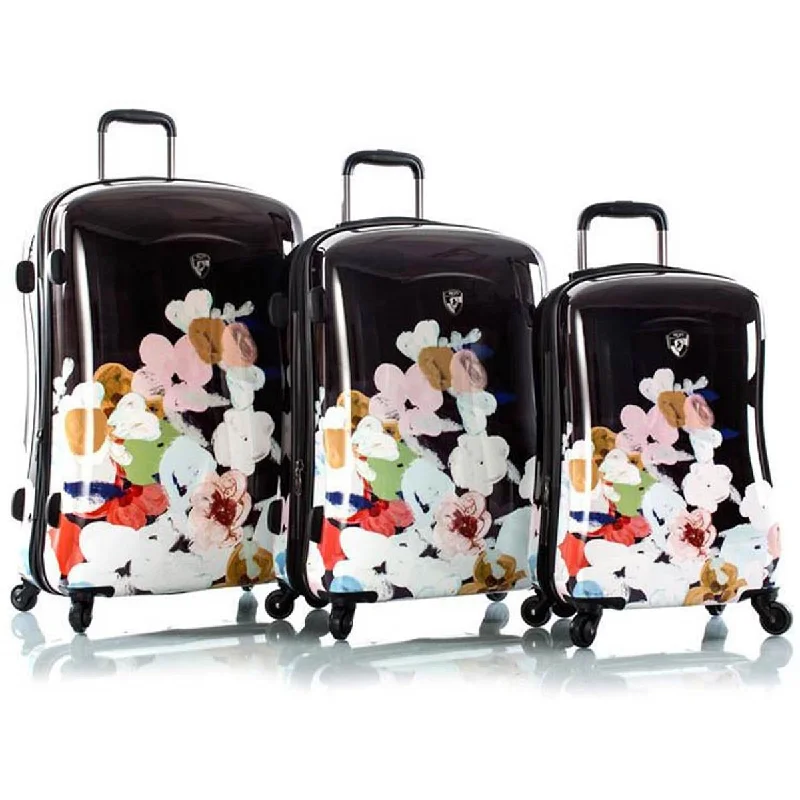 Foldable Travel Laundry Bags in Floral Print for Keeping Clothes OrganizedHeys Primavera 3 Piece Spinner Set Foldable Travel Laundry Bags in Floral Print for Keeping Clothes OrganizedHeys Primavera 3 Piece Spinner Set