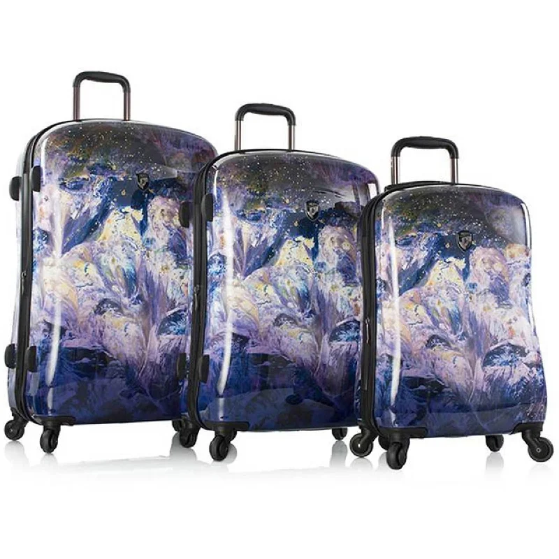 Travel Neck Pillow Covers in Soft Fleece in Gray for ComfortHeys Purple Amethyst 3 Piece Spinner Set Travel Neck Pillow Covers in Soft Fleece in Gray for ComfortHeys Purple Amethyst 3 Piece Spinner Set