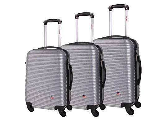 Anti - Theft Crossbody Travel Bags with RFID Protection in Gray for City TripsInusa Royal Collection 3-Piece Lightweight Hardside Spinner Luggage Set Silver Anti - Theft Crossbody Travel Bags with RFID Protection in Gray for City TripsInusa Royal Collection 3-Piece Lightweight Hardside Spinner Luggage Set Silver