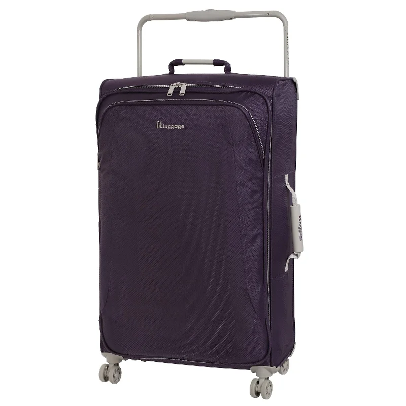 Compact Travel Umbrella Pouches in Navy Blue for Easy StorageIT Luggage 31.5" World's Lightest 8 Wheel Spinner, Purple Pennant With Cobblestone Trim Compact Travel Umbrella Pouches in Navy Blue for Easy StorageIT Luggage 31.5" World's Lightest 8 Wheel Spinner, Purple Pennant With Cobblestone Trim