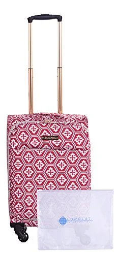 Lightweight Nylon Travel Organizer Pouches in Multicolor for Neat PackingJenni Chan Adra 2-Piece Set 20" Upright Spinner +311 Bag, Red