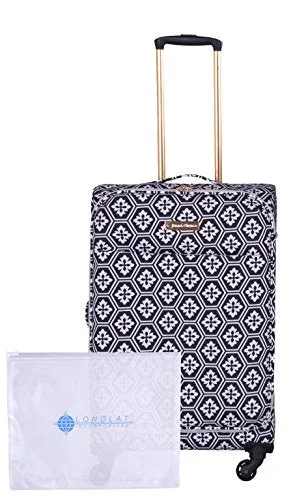 Hanging Travel Toiletry Bags with Multiple Pockets in TealJenni Chan Adra 2-Piece Set 24" Upright Spinner +311 Bag, Black/White Hanging Travel Toiletry Bags with Multiple Pockets in TealJenni Chan Adra 2-Piece Set 24" Upright Spinner +311 Bag, Black/White