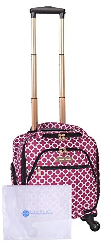 Foldable Travel Laundry Bags in Floral Print for Keeping Clothes OrganizedJenni Chan Medley 2-Piece Set 15" Spinner 311 Bag Travel Tote, Cranberry, One Size Foldable Travel Laundry Bags in Floral Print for Keeping Clothes OrganizedJenni Chan Medley 2-Piece Set 15" Spinner 311 Bag Travel Tote, Cranberry, One Size