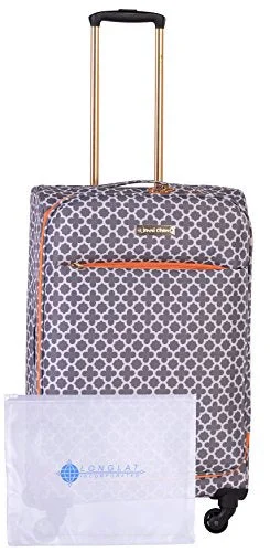 Anti - Theft Crossbody Travel Bags with RFID Protection in Gray for City TripsJenni Chan Medley 2-Piece Set 24" Upright Spinner +311 Bag, Grey Anti - Theft Crossbody Travel Bags with RFID Protection in Gray for City TripsJenni Chan Medley 2-Piece Set 24" Upright Spinner +311 Bag, Grey