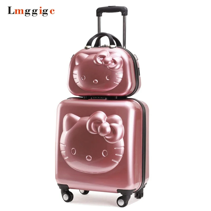 Compression Packing Cubes in Black and White for Saving Luggage SpaceKids Hello Kitty Suitcase Bag Set,Women Luggage,Gift For Children ,Cartoon Rolling Travel Compression Packing Cubes in Black and White for Saving Luggage SpaceKids Hello Kitty Suitcase Bag Set,Women Luggage,Gift For Children ,Cartoon Rolling Travel