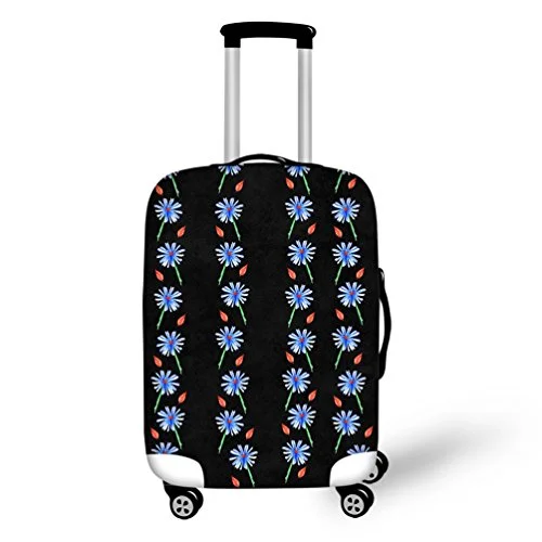 Waterproof Travel Duffel Bag Covers in Black for Protecting Your LuggageLuggage Protector Suitcase Cover 18-32 Inch With Beautiful Design Printing