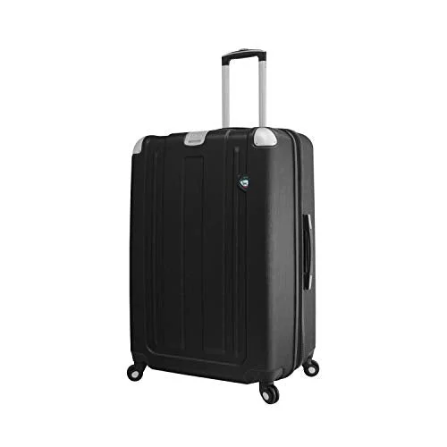 Compression Packing Cubes in Black and White for Saving Luggage SpaceMia Toro Italy Accera Hardside 29 Inch Spinner Luggage, Graphite