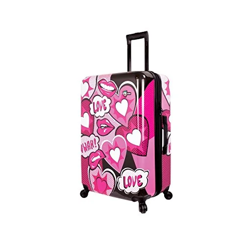 Travel Neck Pillow Covers in Soft Fleece in Gray for ComfortMia Toro Italy Amore Hardside 24 Inch Spinner Luggage-Pink