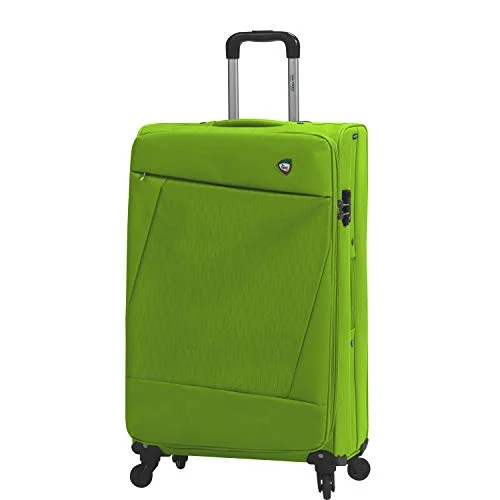 Travel Shoe Bags in Polyester with Ventilation Holes in KhakiMia Toro Italy Civetta Softside 24 Inch Spinner Luggage, Green