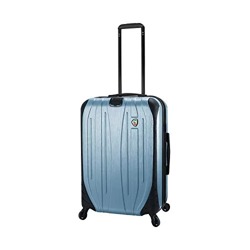 Detachable Travel Bag Shoulder Straps in Beige with Cushioned PadsMia Toro Italy Ferro Hard Side 25" Spinner Luggage, SLATE