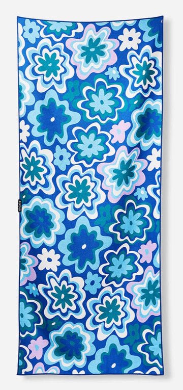 Lightweight Nylon Travel Organizer Pouches in Multicolor for Neat PackingNomadix Original Towel - Groovy Flowers Blue Green Lightweight Nylon Travel Organizer Pouches in Multicolor for Neat PackingNomadix Original Towel - Groovy Flowers Blue Green
