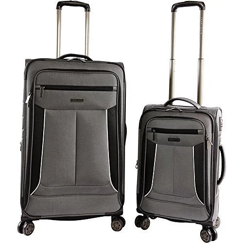 Anti - Theft Crossbody Travel Bags with RFID Protection in Gray for City TripsPerry Ellis Luggage Viceroy 2 Piece Set Expandable Suitcase With Spinner Wheels, Charcoal