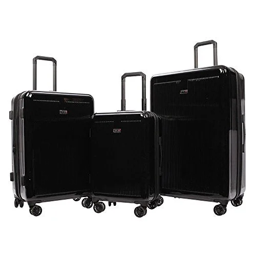Leather - Trimmed Travel Laptop Sleeves in Burgundy for ProtectionRevo Luna Hardside 3 Piece Luggage Set Made In The Usa Black Leather - Trimmed Travel Laptop Sleeves in Burgundy for ProtectionRevo Luna Hardside 3 Piece Luggage Set Made In The Usa Black