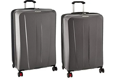 Adjustable Luggage Straps in Pink with Reflective Stripes for Night TravelRicardo Beverly Hills San Clemente 2 Piece Spinner Luggage Set | 26 And 30, Moon Silver