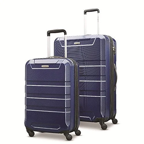 Anti - Theft Crossbody Travel Bags with RFID Protection in Gray for City TripsSamsonite Invoke 2 Piece Nested Hardside Set (20"/28"), Navy Blue, Only At Amazon
