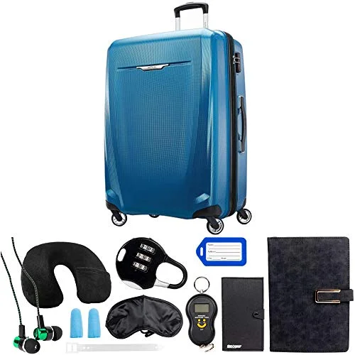 Adjustable Luggage Straps in Pink with Reflective Stripes for Night TravelSamsonite Winfield 3 DLX Spinner 78/28 Checked Luggage, Blue (120754-1112) with Deco Gear 10 Piece Luggage Accessory Ultimate Travel Bundle Adjustable Luggage Straps in Pink with Reflective Stripes for Night TravelSamsonite Winfield 3 DLX Spinner 78/28 Checked Luggage, Blue (120754-1112) with Deco Gear 10 Piece Luggage Accessory Ultimate Travel Bundle