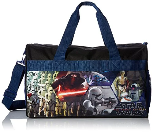 Waterproof Travel Duffel Bag Covers in Black for Protecting Your LuggageStar Wars Ep7 600D Polyester Duffle Bag With Printed Pvc Side Panels