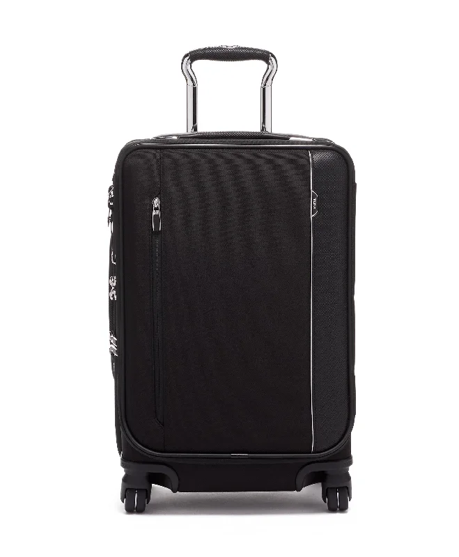 Adjustable Luggage Straps in Pink with Reflective Stripes for Night TravelArrive' International Dual Access Spinner Carry-On Adjustable Luggage Straps in Pink with Reflective Stripes for Night TravelArrive' International Dual Access Spinner Carry-On