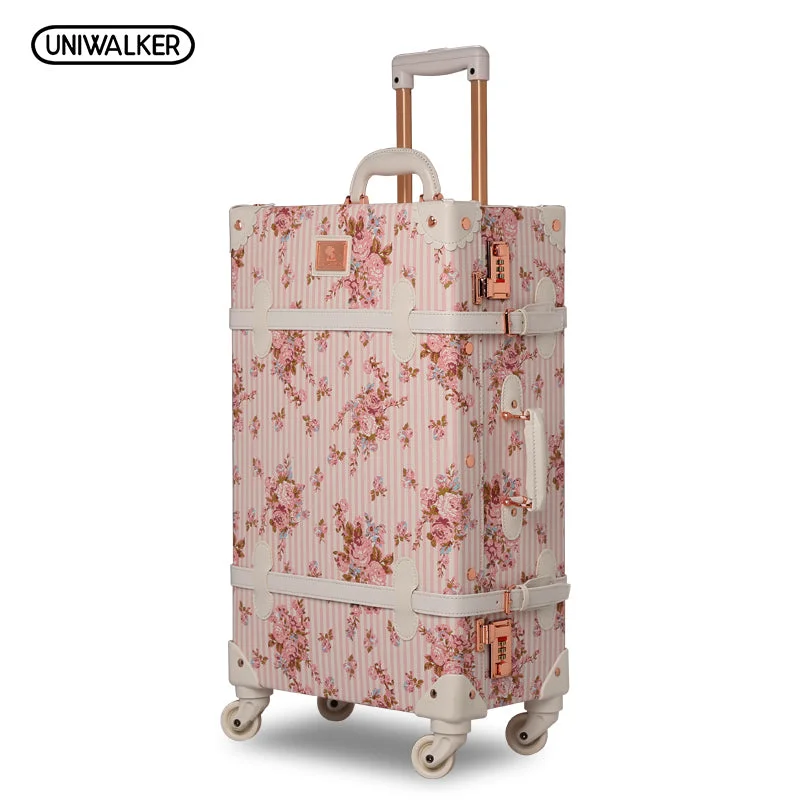 Monogrammed Leather Luggage Tags in Brown for a Personalized TouchUniwalker 13" 20" 22" 24" 26" 2Pcs/Set Women Retro Floral Trolley Luggage Suitcase, Girl Pink Monogrammed Leather Luggage Tags in Brown for a Personalized TouchUniwalker 13" 20" 22" 24" 26" 2Pcs/Set Women Retro Floral Trolley Luggage Suitcase, Girl Pink