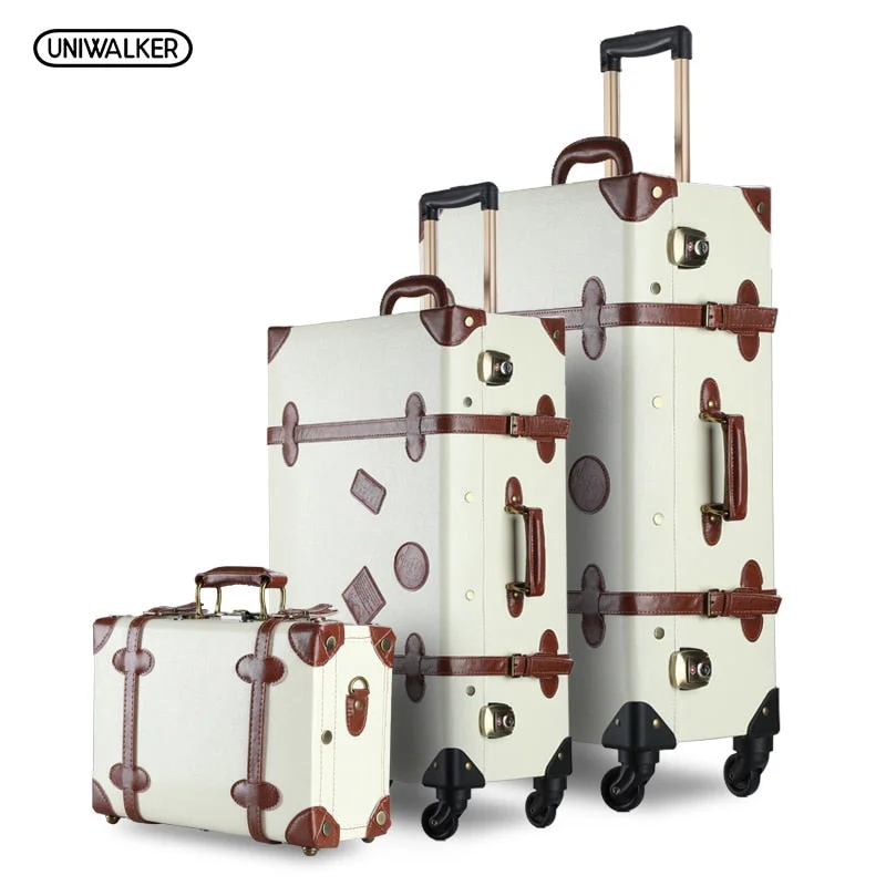Travel - Size Toiletry Bottles with Leak - Proof Caps in ClearUniwalker 3Pcs/Set Vintage Pu Travel Luggage Durable Suitcase,12" 20"26" Retro Trolley Suitcase