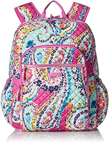 Hanging Travel Toiletry Bags with Multiple Pockets in TealVera Bradley Iconic Campus Backpack, Signature Cotton, Wildflower Paisley Hanging Travel Toiletry Bags with Multiple Pockets in TealVera Bradley Iconic Campus Backpack, Signature Cotton, Wildflower Paisley