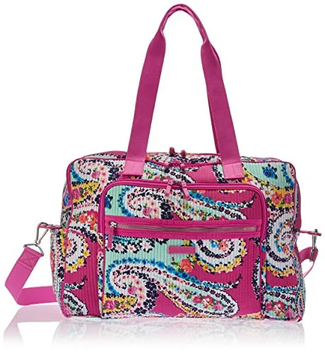 Travel Bag ID Card Holders in Clear Vinyl with LanyardsVera Bradley Iconic Deluxe Weekender Travel Bag, Signature Cotton Travel Bag ID Card Holders in Clear Vinyl with LanyardsVera Bradley Iconic Deluxe Weekender Travel Bag, Signature Cotton