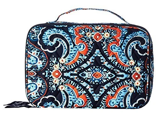 Lightweight Nylon Travel Organizer Pouches in Multicolor for Neat PackingVera Bradley Luggage Women's Large Blush & Brush Makeup Case Marrakesh Luggage Accessory Lightweight Nylon Travel Organizer Pouches in Multicolor for Neat PackingVera Bradley Luggage Women's Large Blush & Brush Makeup Case Marrakesh Luggage Accessory