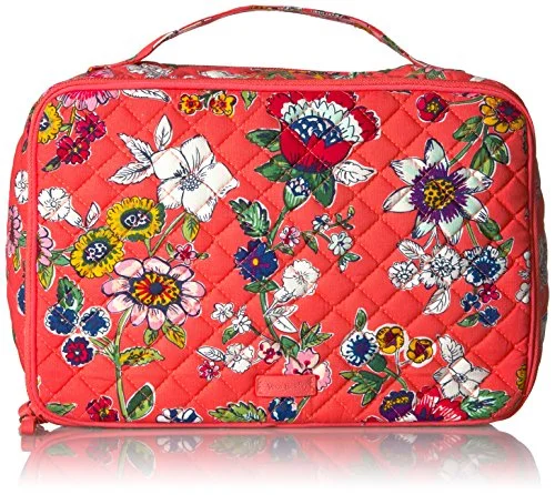 Compact Travel Umbrella Pouches in Navy Blue for Easy StorageVera Bradley Women'S Iconic Large Blush And Brush Case-Signature Compact Travel Umbrella Pouches in Navy Blue for Easy StorageVera Bradley Women'S Iconic Large Blush And Brush Case-Signature
