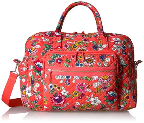 Foldable Travel Laundry Bags in Floral Print for Keeping Clothes OrganizedVera Bradley Women'S Iconic Weekender Travel Bag-Signature Foldable Travel Laundry Bags in Floral Print for Keeping Clothes OrganizedVera Bradley Women'S Iconic Weekender Travel Bag-Signature