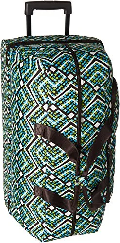 Women's Travel Makeup Bags with Mirror in Pink and BlackVera Bradley Women'S Lighten Up Large Wheeled Duffel, Rain Forest Women's Travel Makeup Bags with Mirror in Pink and BlackVera Bradley Women'S Lighten Up Large Wheeled Duffel, Rain Forest