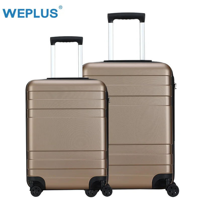 Travel - Size Toiletry Bottles with Leak - Proof Caps in ClearWeplus 2Pcs/Set Travel Suitcase Business Luggage Hardside Rolling Suitcase With Wheels Carry On Travel - Size Toiletry Bottles with Leak - Proof Caps in ClearWeplus 2Pcs/Set Travel Suitcase Business Luggage Hardside Rolling Suitcase With Wheels Carry On