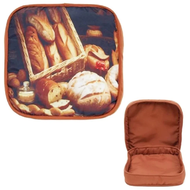 Travel Neck Pillow Covers in Soft Fleece in Gray for ComfortYour Choice Kitchen Bread Design Bread Warmer, Heat resistant - Brown