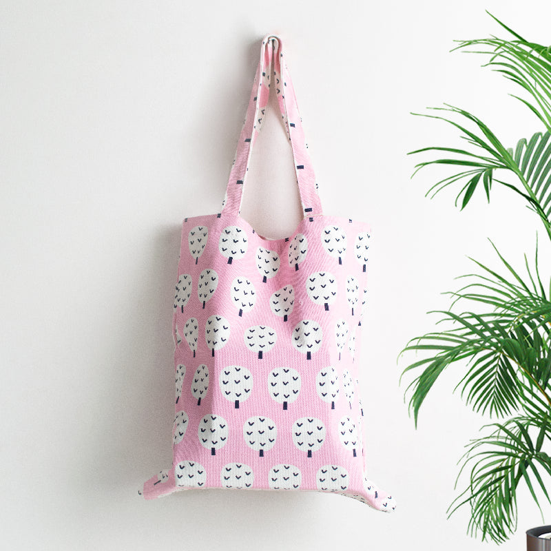 Metallic Tote Bag in Rose Gold with Chain Handles for a Glamorous Night OutAdorable Doodle Pink Tote Bag
