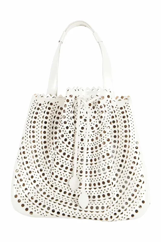 Women's Shoulder Bag with Faux Fur Strap in White for Winter Style[WB4058] Alaïa | Shoulder Bag