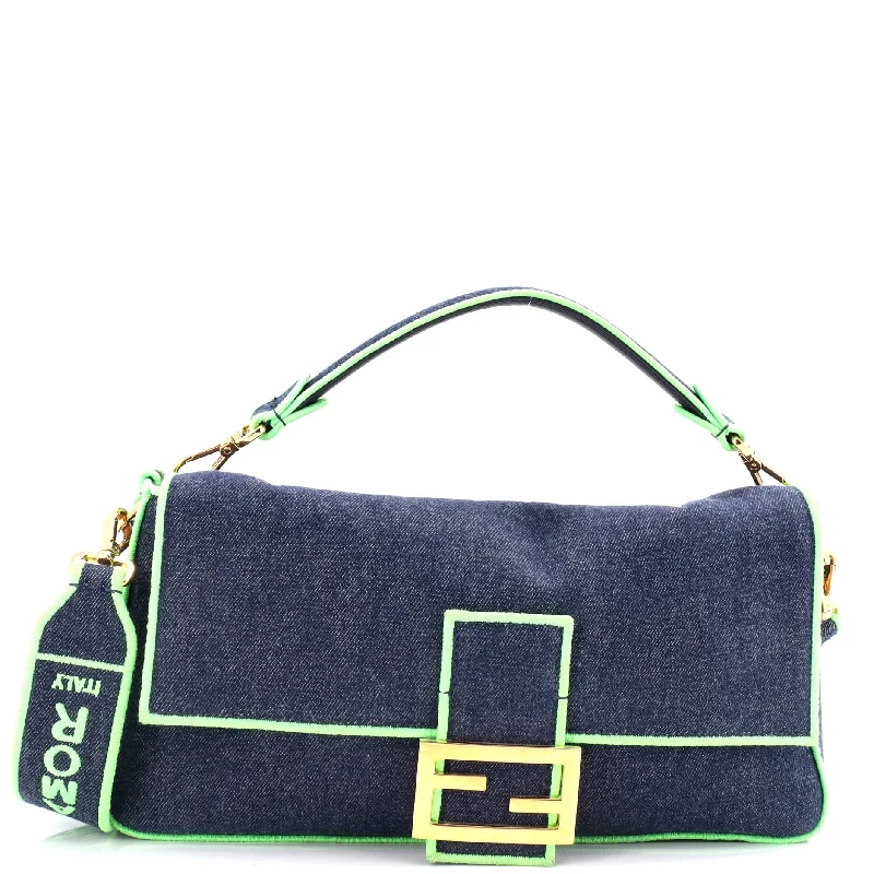 Women's Shoulder Bag with Faux Fur Strap in White for Winter StyleMetallic Shoulder Bag in Gold for Special OccasionsBaguette NM Bag Denim Large Women's Shoulder Bag with Faux Fur Strap in White for Winter StyleMetallic Shoulder Bag in Gold for Special OccasionsBaguette NM Bag Denim Large