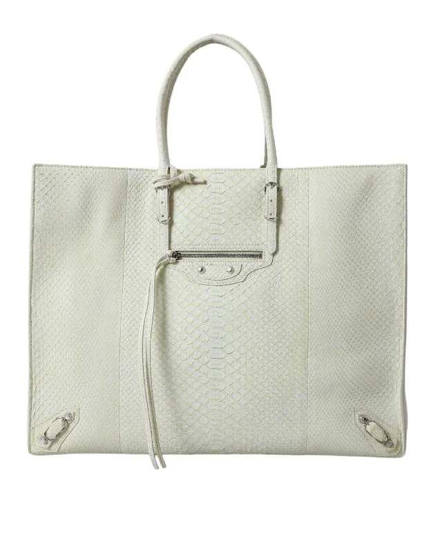 Women's Tote Bag with Magnetic Closure in Orange for Easy Access on the GoOversized Jute Tote Bag in Natural Color with Rope Handles for a Beach VacationBalenciaga Chic Python Leather Tote in & Women's yellow Women's Tote Bag with Magnetic Closure in Orange for Easy Access on the GoOversized Jute Tote Bag in Natural Color with Rope Handles for a Beach VacationBalenciaga Chic Python Leather Tote in & Women's yellow