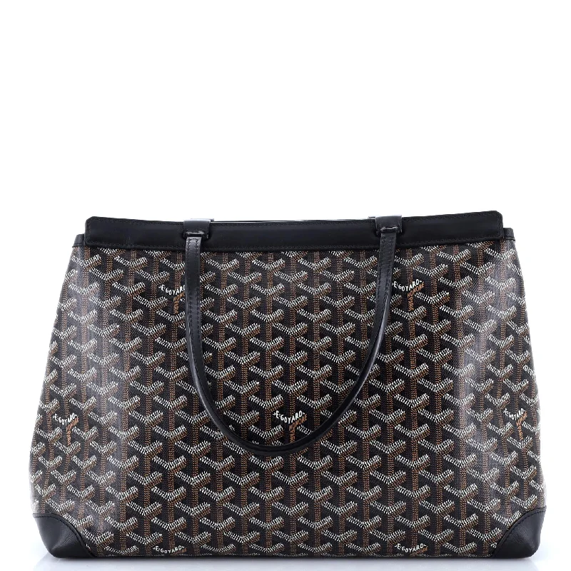 Tote Bag with RFID - Blocking Pocket in Black for Protecting Your Cards and InformationBellechasse Bag Coated Canvas PM