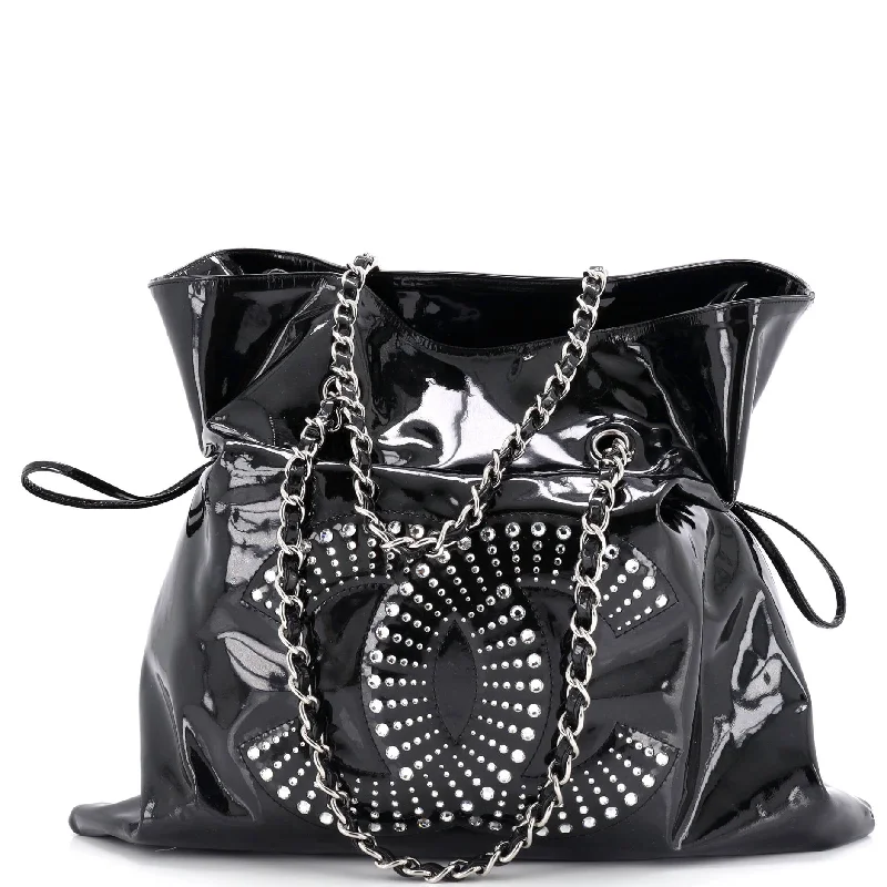Women's Printed Tote Bag in Floral Patterns for a Spring - Themed Shopping TripTote Bag with RFID - Blocking Pocket in Black for Protecting Your Cards and InformationBon Bon Tote Strass Embellished Patent Large Women's Printed Tote Bag in Floral Patterns for a Spring - Themed Shopping TripTote Bag with RFID - Blocking Pocket in Black for Protecting Your Cards and InformationBon Bon Tote Strass Embellished Patent Large