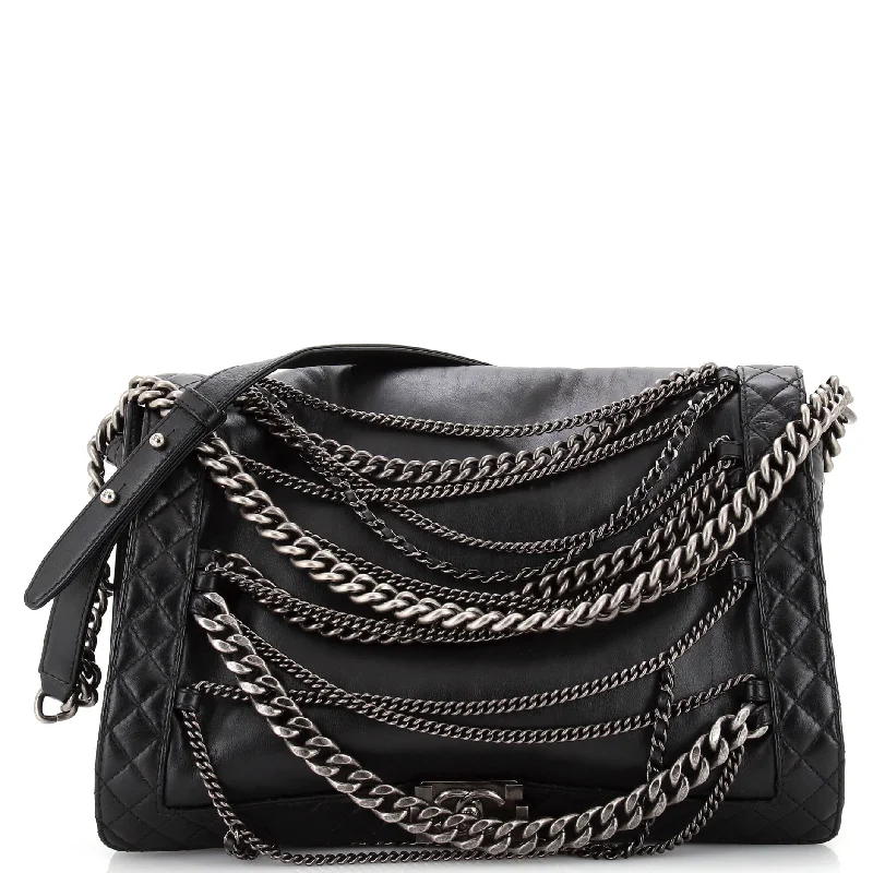 Boy Flap Bag Enchained Lambskin XL