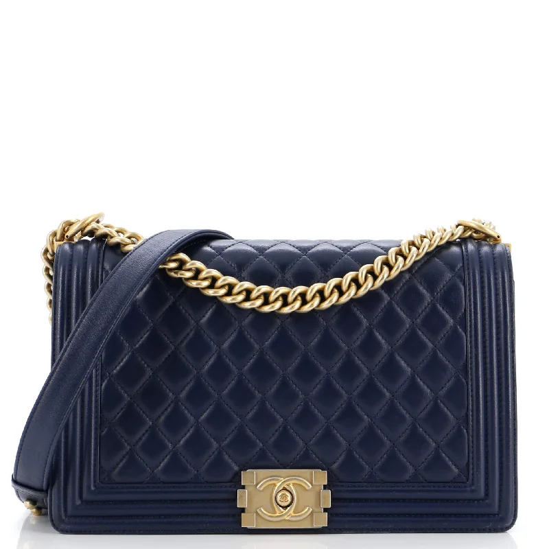Boy Flap Bag Quilted Lambskin New Medium