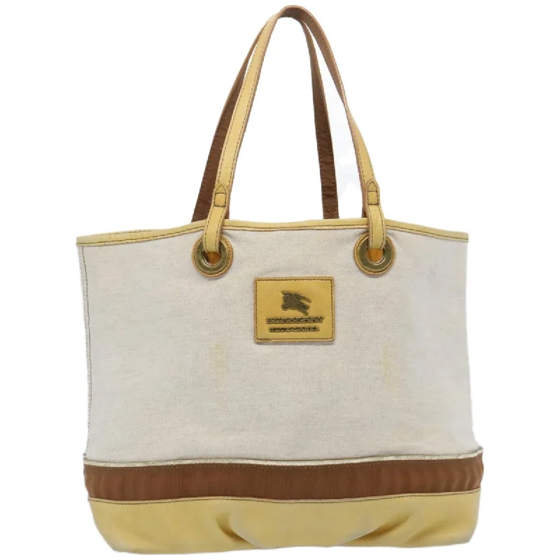 Women's Printed Tote Bag in Floral Patterns for a Spring - Themed Shopping TripSmall Vegan Leather Tote Bag in Blush Pink with Gold - Tone Hardware for a Feminine and Stylish AccessoryBurberry blue Label  Canvas Tote Bag (Pre-Owned)