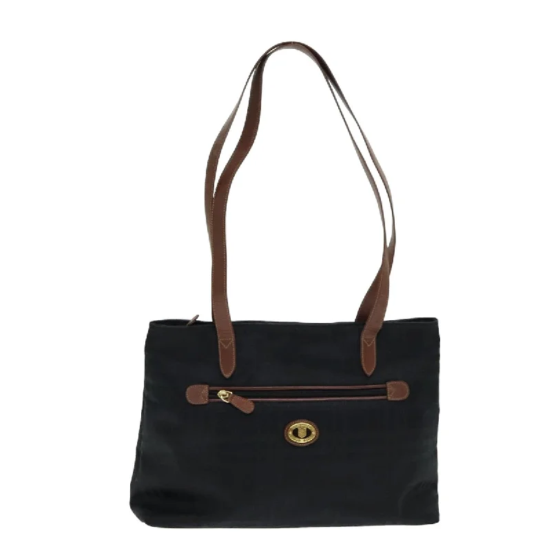 Medium - Sized Canvas Tote Bag in Navy Blue with Striped Pattern for a Nautical - Inspired LookTote Bag with RFID - Blocking Pocket in Black for Protecting Your Cards and InformationBurberry -  Canvas Tote Bag (Pre-Owned)