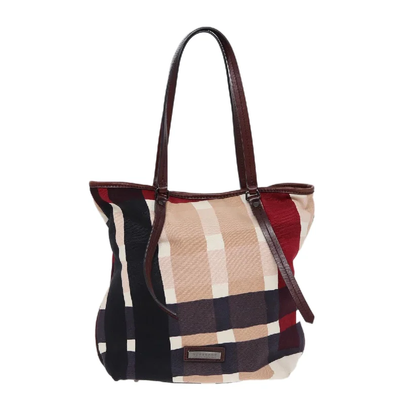 Quilted Tote Bag in Cream with Silver Hardware for a Classic and Sophisticated StyleWomen's Tote Bag with Magnetic Closure in Orange for Easy Access on the GoBurberry  Canvas Tote Bag (Pre-Owned)