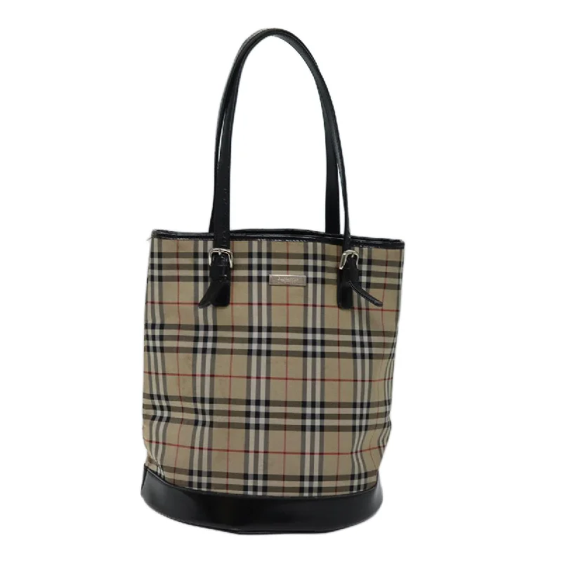 Metallic Tote Bag in Rose Gold with Chain Handles for a Glamorous Night OutWomen's Tote Bag with Inner Compartments in Gray for Organizing Everyday EssentialsBurberry  Canvas Tote Bag (Pre-Owned)