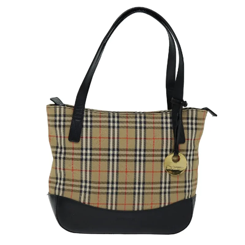 Quilted Tote Bag in Cream with Silver Hardware for a Classic and Sophisticated StyleWomen's Tote Bag with Zipper Closure in Red for Secure StorageBurberry Nova Check  Canvas Tote Bag (Pre-Owned)