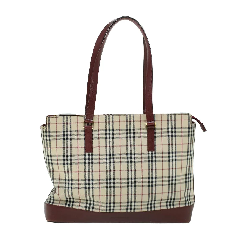 Women's Tote Bag with Detachable Pouch in Purple for Added ConvenienceLarge Capacity Genuine Leather Women's Tote Bag in Black for Work and CommutingBurberry Nova Check  Canvas Tote Bag (Pre-Owned)