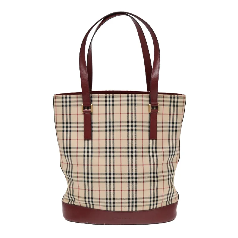 Women's Tote Bag with Magnetic Closure in Orange for Easy Access on the GoQuilted Tote Bag in Cream with Silver Hardware for a Classic and Sophisticated StyleBurberry Nova Check  Canvas Tote Bag (Pre-Owned)