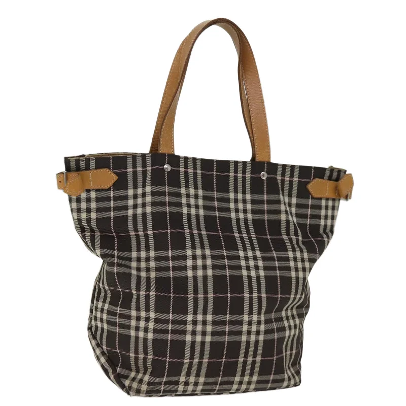 Medium - Sized Canvas Tote Bag in Navy Blue with Striped Pattern for a Nautical - Inspired LookMedium - Sized Canvas Tote Bag in Navy Blue with Striped Pattern for a Nautical - Inspired LookBurberry Nova Check  Synthetic Tote Bag (Pre-Owned)